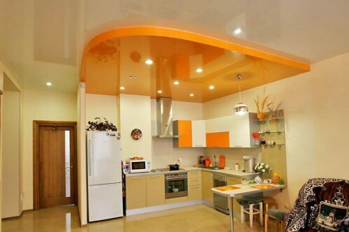 Натяжные потолки на кухне - отзывы