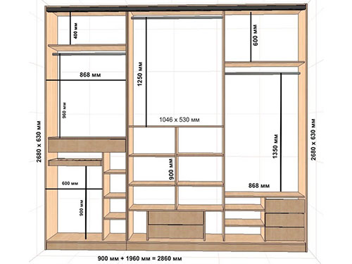 Встроенный шкаф купе своими руками