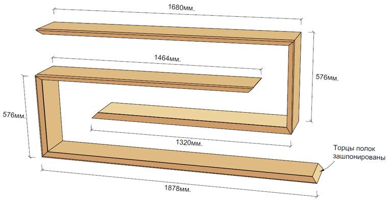 Как сделать полки из ДСП своими руками
