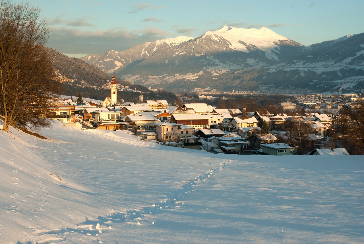 красивая деревня зимой фото 1