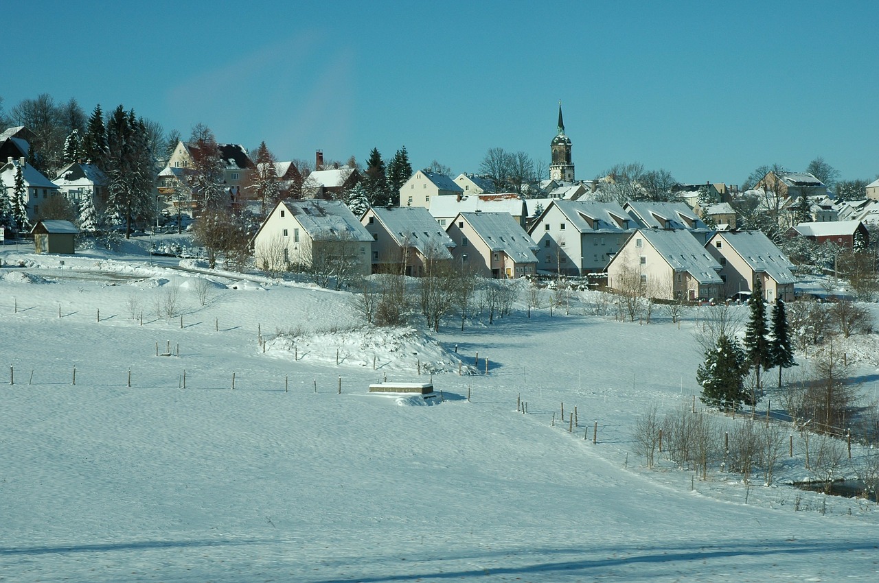 красивая деревня зимой фото 19