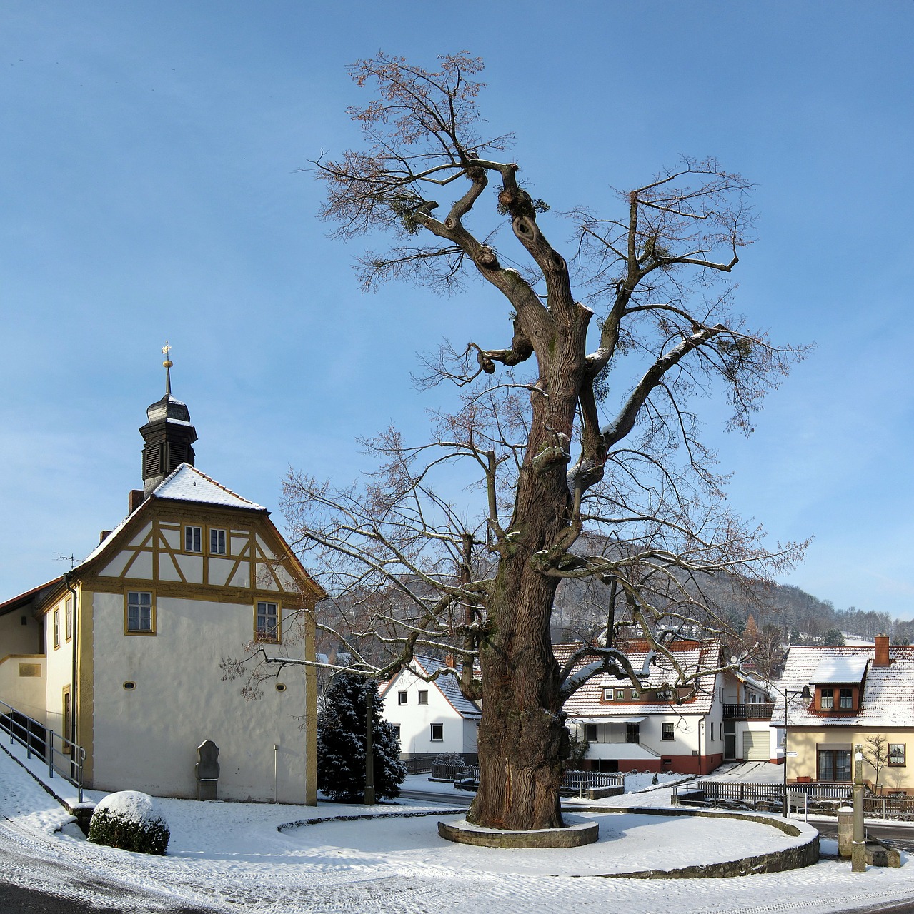 красивая деревня зимой фото 4