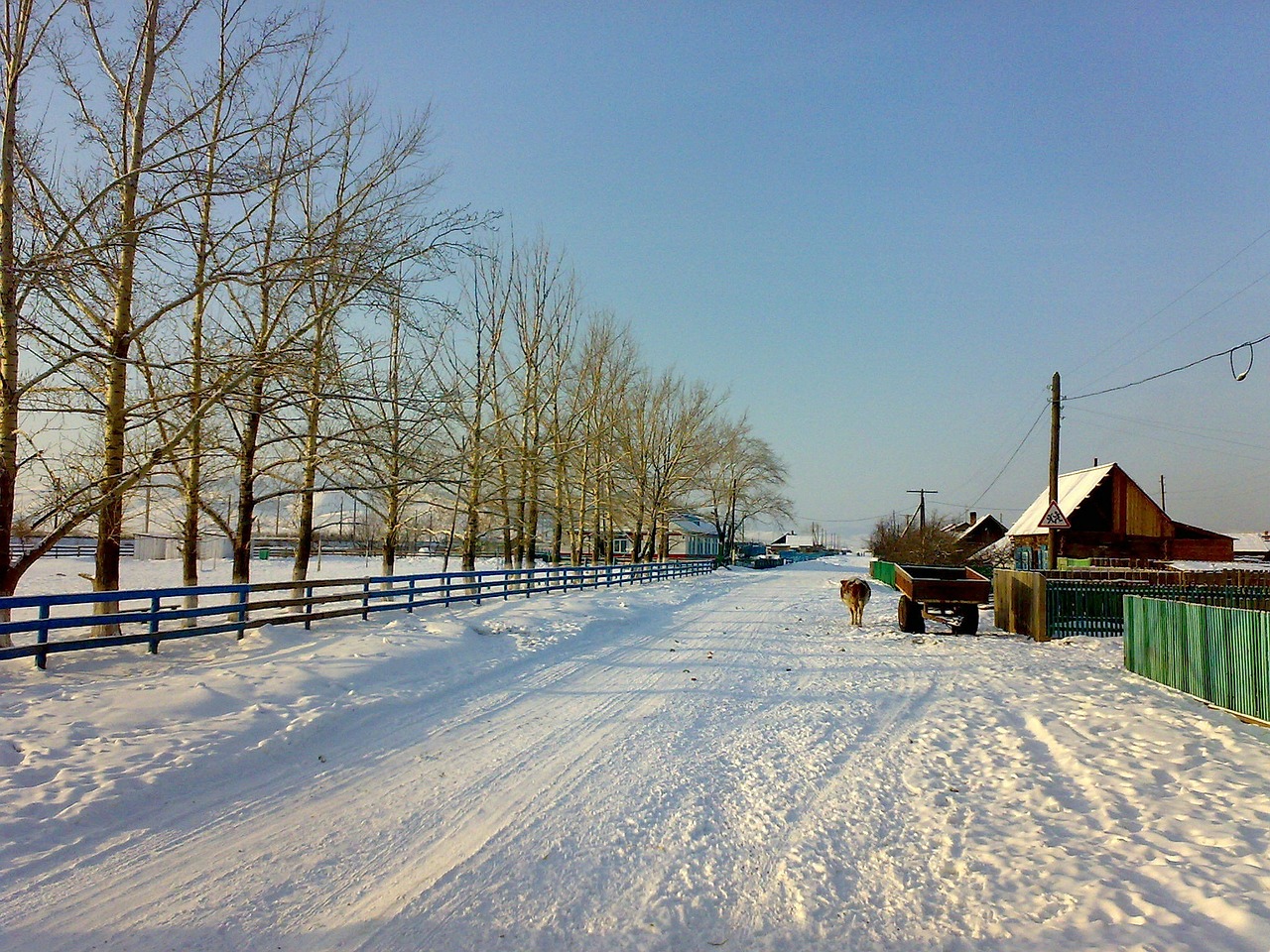 красивая деревня зимой фото 9