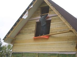 Как зашить фронтон деревянного дома