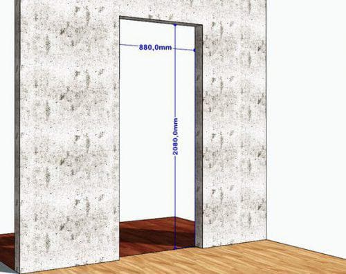 Размеры дверной коробки межкомнатной двери