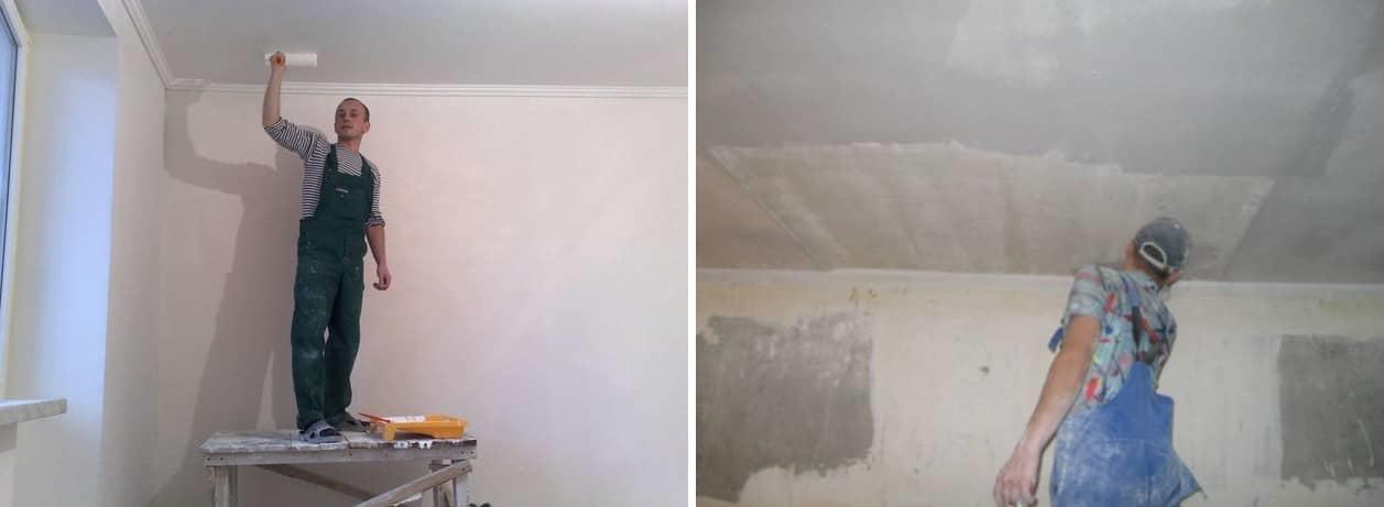 Если вы надумали делать ремонт в помещении, то начинать необходимо с потолка