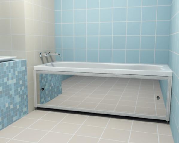 Экран под ванну – это специальное приспособление, которое успешно прячет все трубы и другие коммуникации