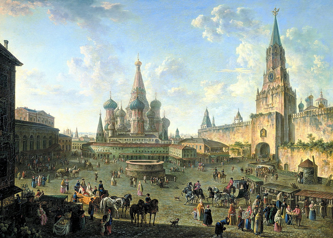 Фёдор Алексеев: "Красная площадь в Москве", 1801