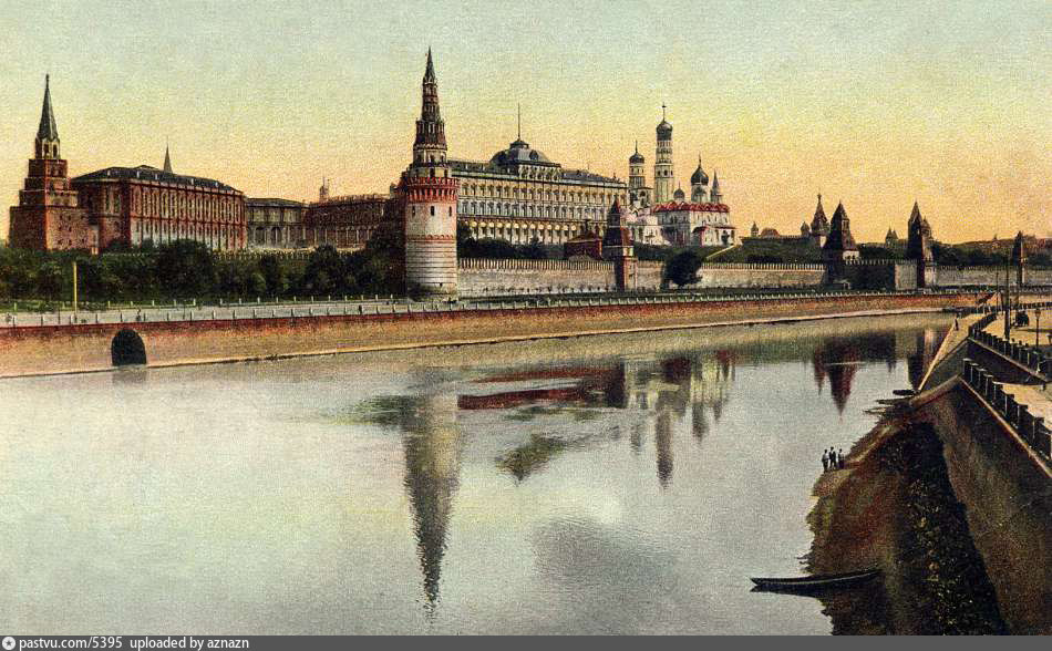 Московский Кремль: Водовзводная башня, облезлая, 1908