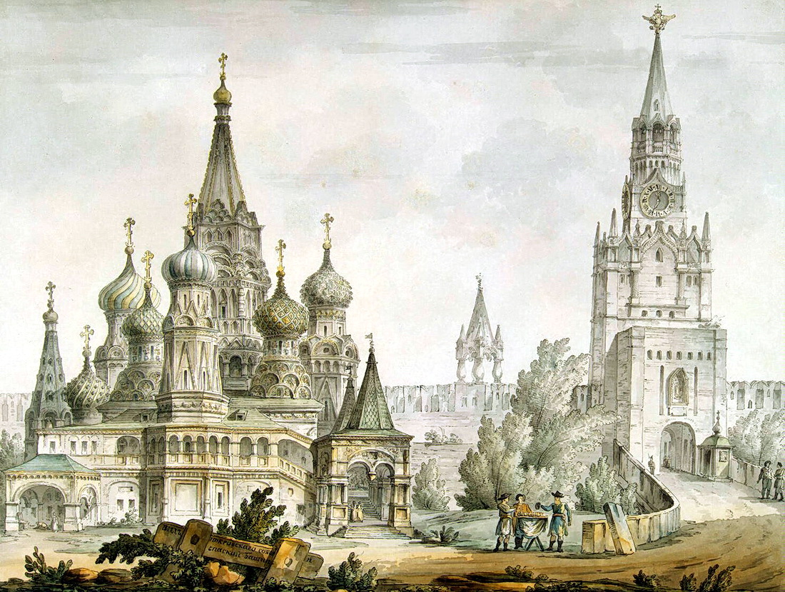 Джакомо Кваренги: Покровский собор и Спасская башня