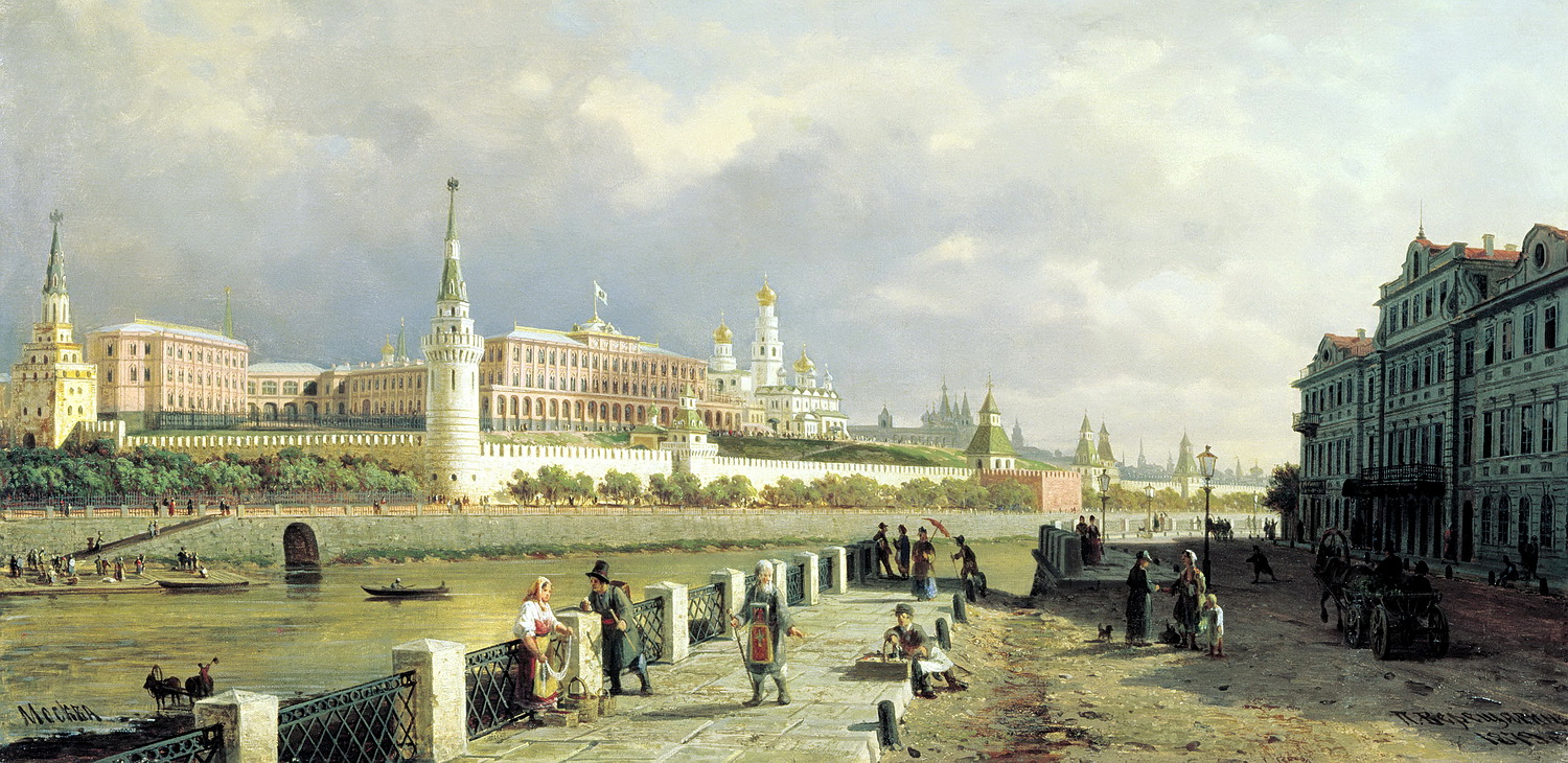 Пётр Верещагин: "Вид Московского Кремля", 1879