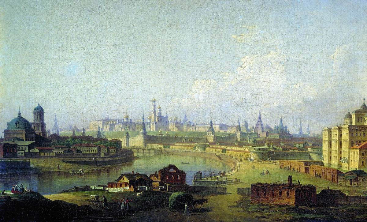 Максим Воробьёв: Кремль со стороны Устьинского моста, 1818