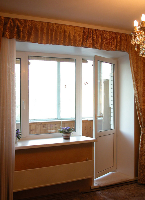 Размер балконной двери с окном