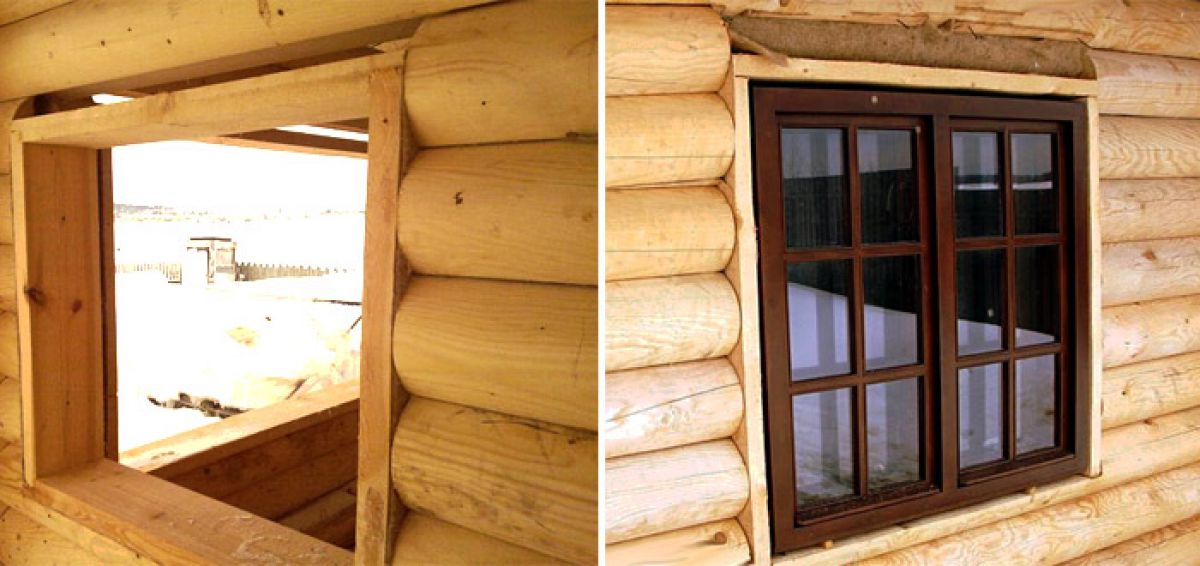 ​Обсада, или окосячка окна деревянного дома. Конструкция, установка 3119