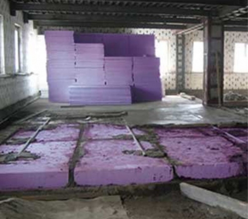 Теплоизоляция бетонного пола по грунту