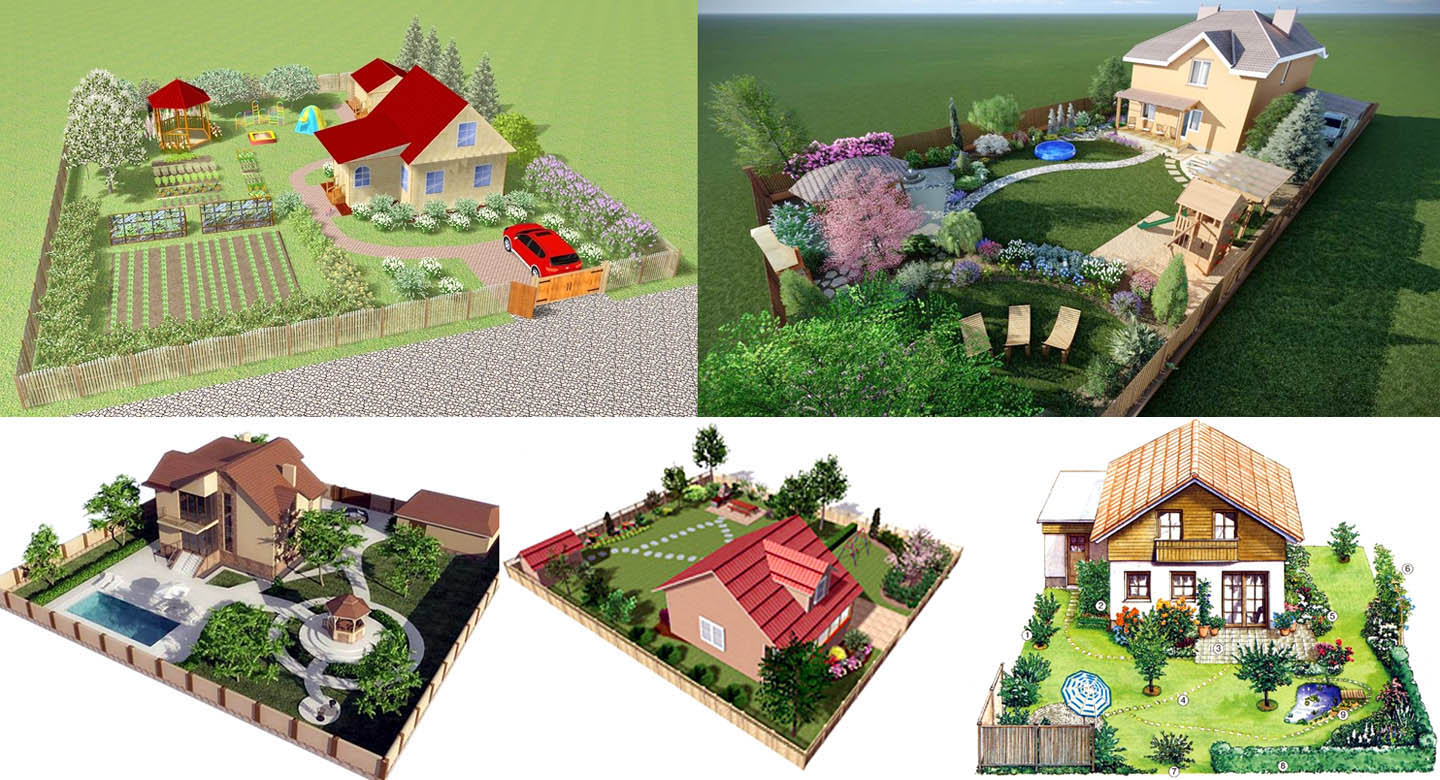 Примеры ландшафтного дизайна малых земельных участков с помощью компьютерных программ