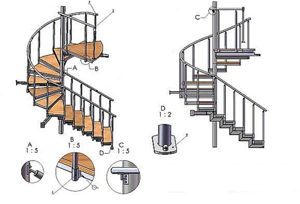 Металлические лестницы своими руками чертежи и расчеты