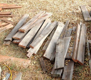 Доски для дорожки от поддонов