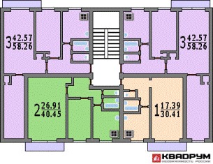 поэтажный план квартир серии I-515/5