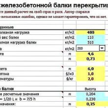 Расчет железобетонной балки сборно-монолитного перекрытия