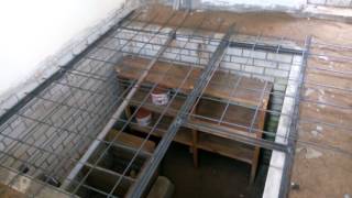 Вязка арматуры для бетонной крышки погреба