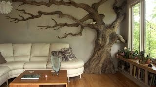 Декор из дерева своими руками. Современный декор комнаты.