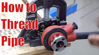 Pipe clamps: How to thread pipe