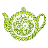 Декоративный орнамент чайник | Векторный клипарт