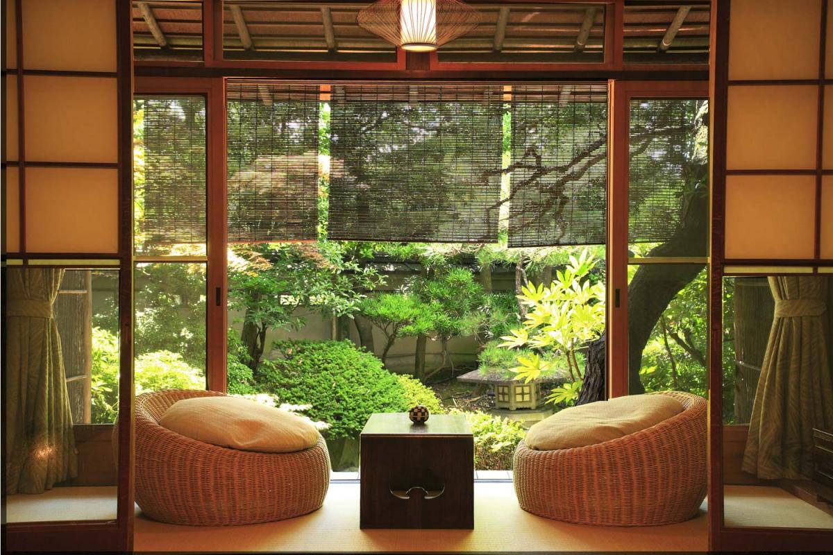 Терраса дома в японском стиле