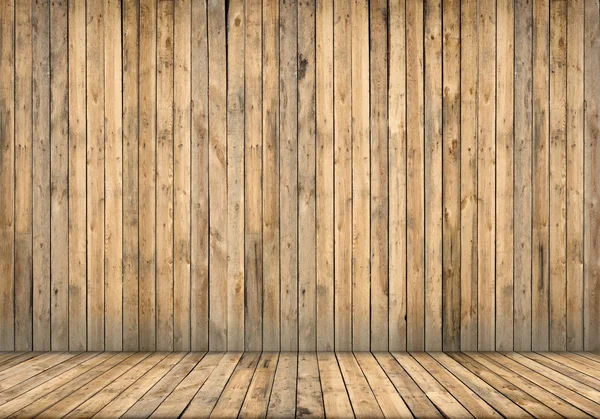 Второстепенный интерьер. деревянная стена и пол — стоковое фото
