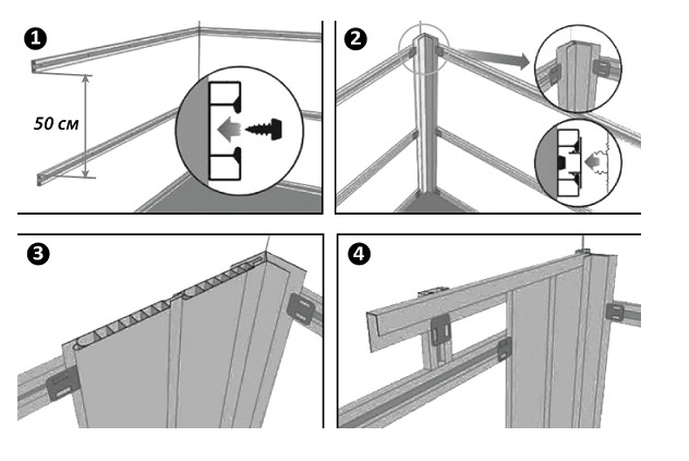 Технология монтажа панелей ПВХ