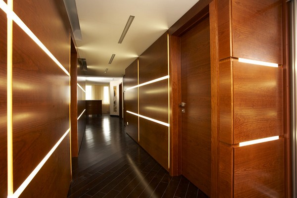 Стеновые панели деревянные для коридора